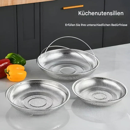 Stainless Steel Steamer Basket - Foldable Colander & Drainer for the Kitchen