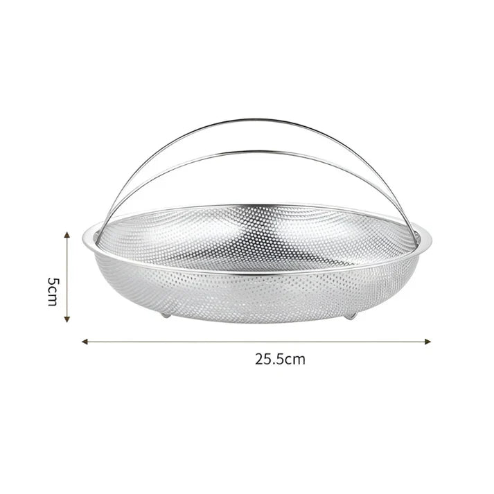 Stainless Steel Steamer Basket - Foldable Colander & Drainer for the Kitchen