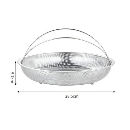Stainless Steel Steamer Basket - Foldable Colander & Drainer for the Kitchen