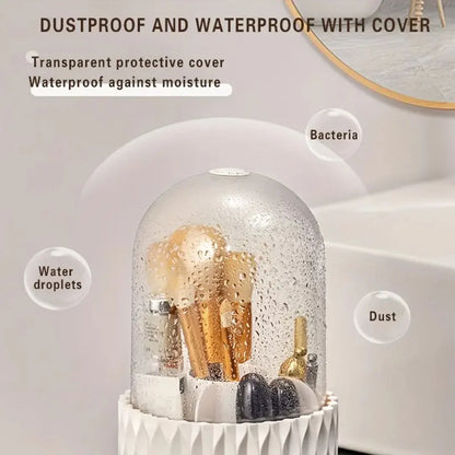 Luxury Make - Up Brush Holder With Protective Cover