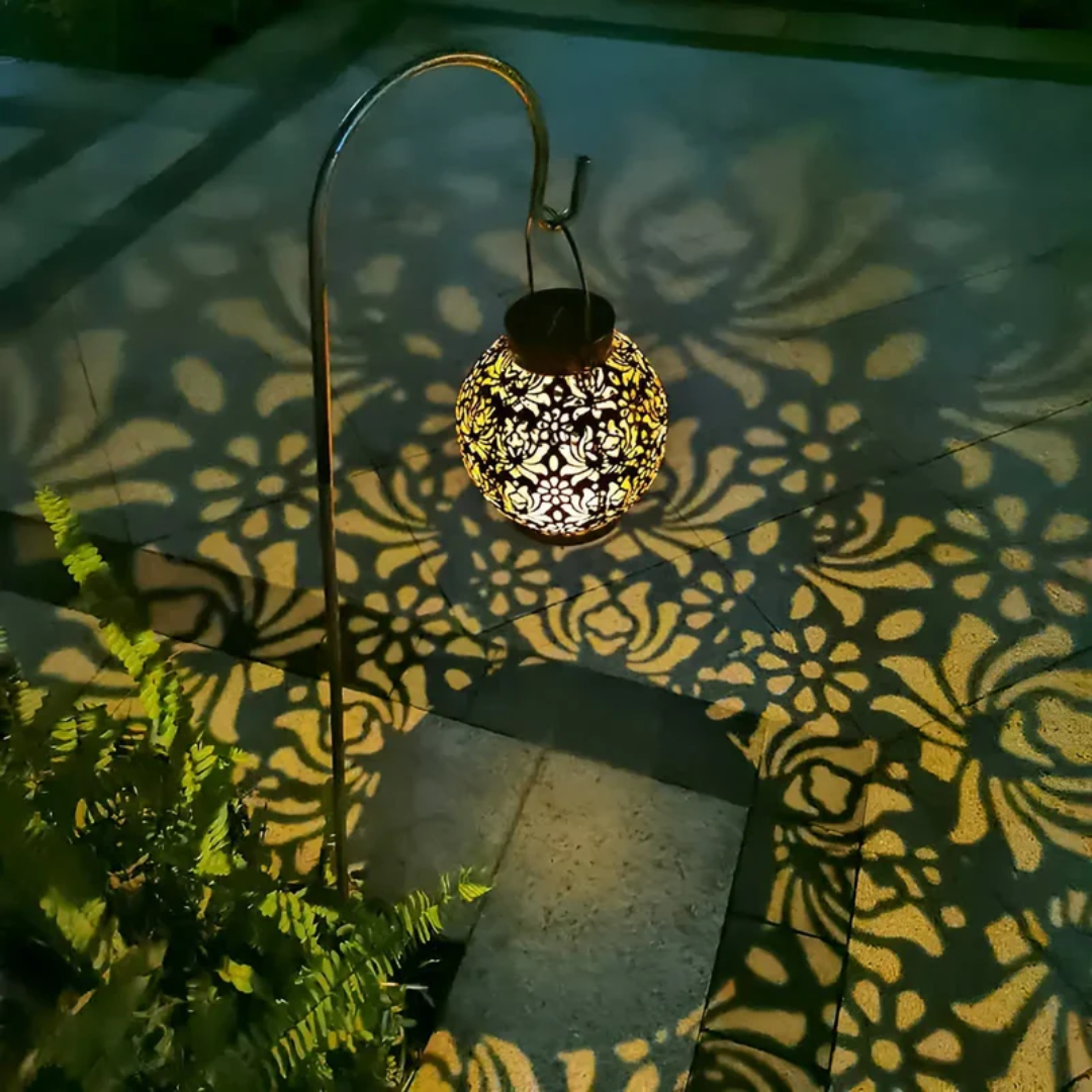 Weatherproof LED Solar Pendant Light for the Garden