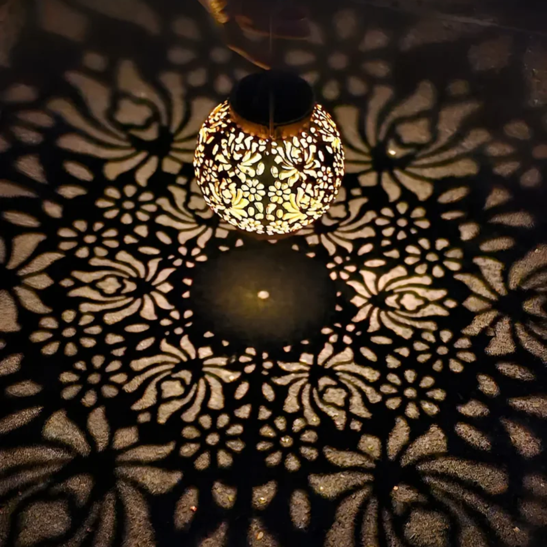 Weatherproof LED Solar Pendant Light for the Garden