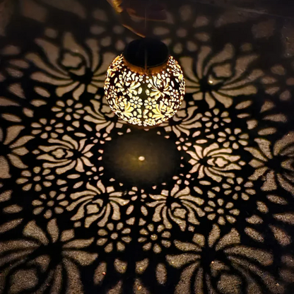 Weatherproof LED Solar Pendant Light for the Garden