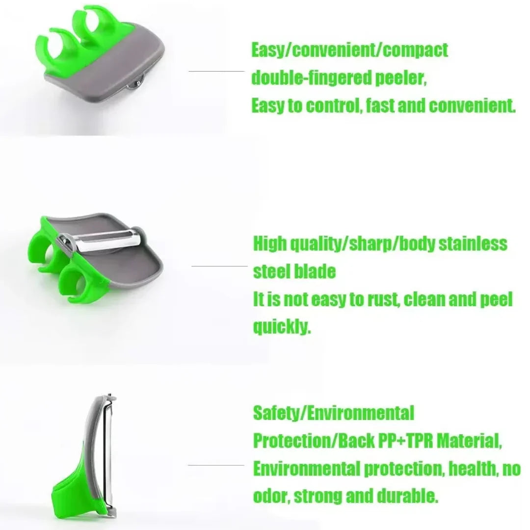 4 - Piece Finger Vegetable Peeler Set
