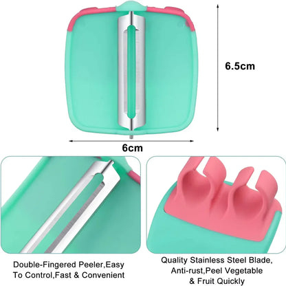 4 - Piece Finger Vegetable Peeler Set