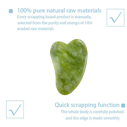 Instant Glow Gua Sha & Jade Roller Set | For Radiant Skin and Natural Relaxation