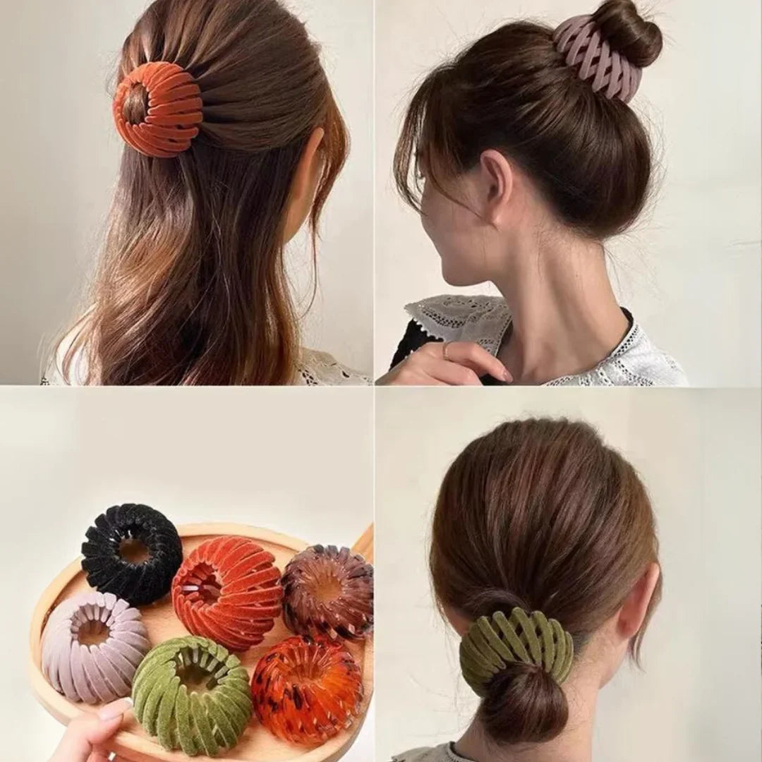 Stylish Bird's Nest Hair Clips – Set of 3