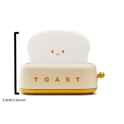 Shadowy Bedside Lamp - Kawaii Toast LED Lamp For Cosy Lighting
