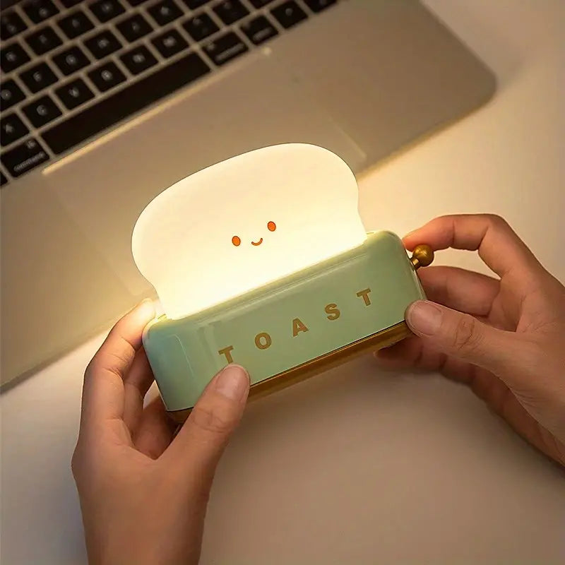 Shadowy Bedside Lamp - Kawaii Toast LED Lamp For Cosy Lighting
