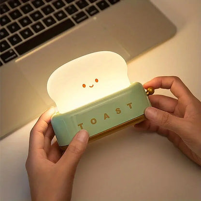 Shadowy Bedside Lamp - Kawaii Toast LED Lamp For Cosy Lighting