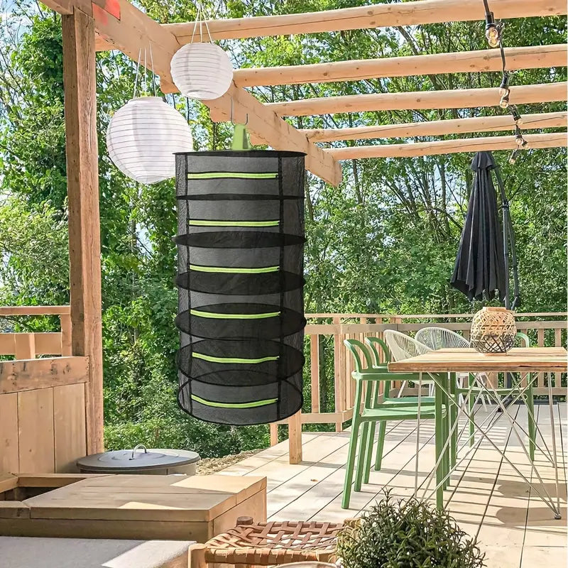 Foldable Drying Basket For Fruit  Vegetables And Herbs - Multi - Level Mesh Shelf For Quick Drying Process