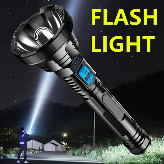 90000lm Led Torch - Tactical Searchlight With Usb Charging And Super - Bright Illumination