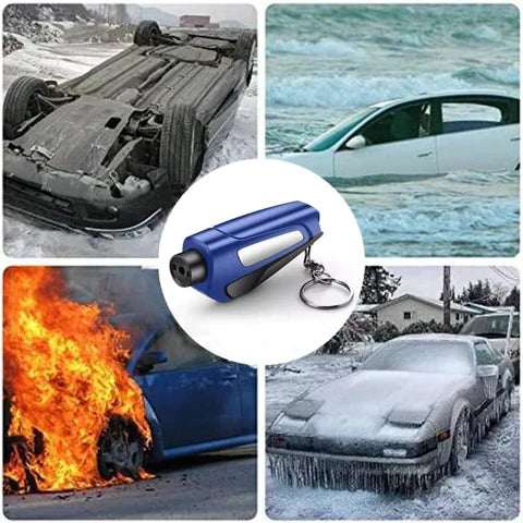 Emergency Car Hammer with Belt Cutter - Compact Safety Hammer for Rescue & Escape
