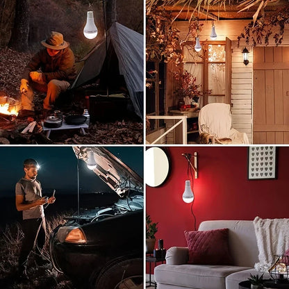Solar Lamp With Solar Panel - Energy - Saving LED Lamp For Indoor And Outdoor Use