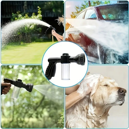 Multifunctional Car Wash Gun - Spray Gun with Microfibre Attachment for Thorough Cleaning