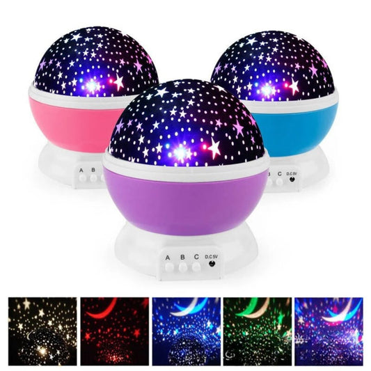 Soothing Night Light Ball With Star Projection