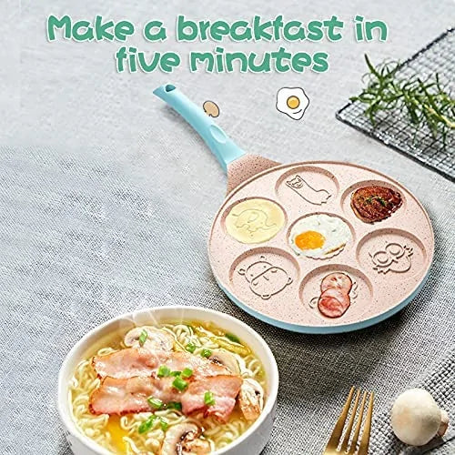 Breakfast Frying Pan For Children - Fun Pancake & Fried Egg Moulds
