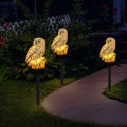 Solar Garden Light Owl - Led Outdoor Light For Garden Patio And Balcony  Weatherproof