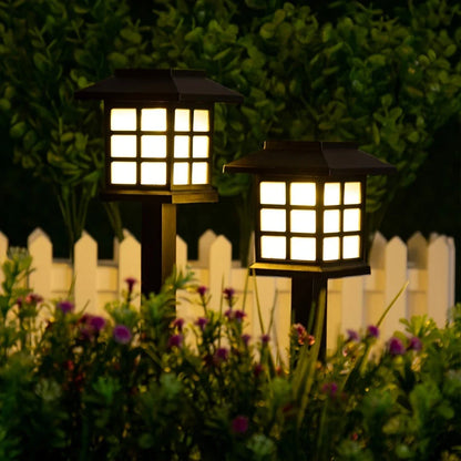 Lantern - Style Solar Garden Lights - Waterproof Led Path Lighting For Outdoor Areas
