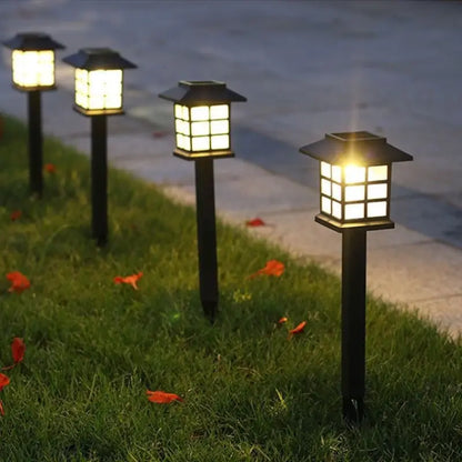 Lantern - Style Solar Garden Lights - Waterproof Led Path Lighting For Outdoor Areas