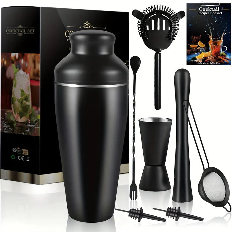Professional Cocktail Set - Stainless Steel Bartender Set for Perfect Drinks