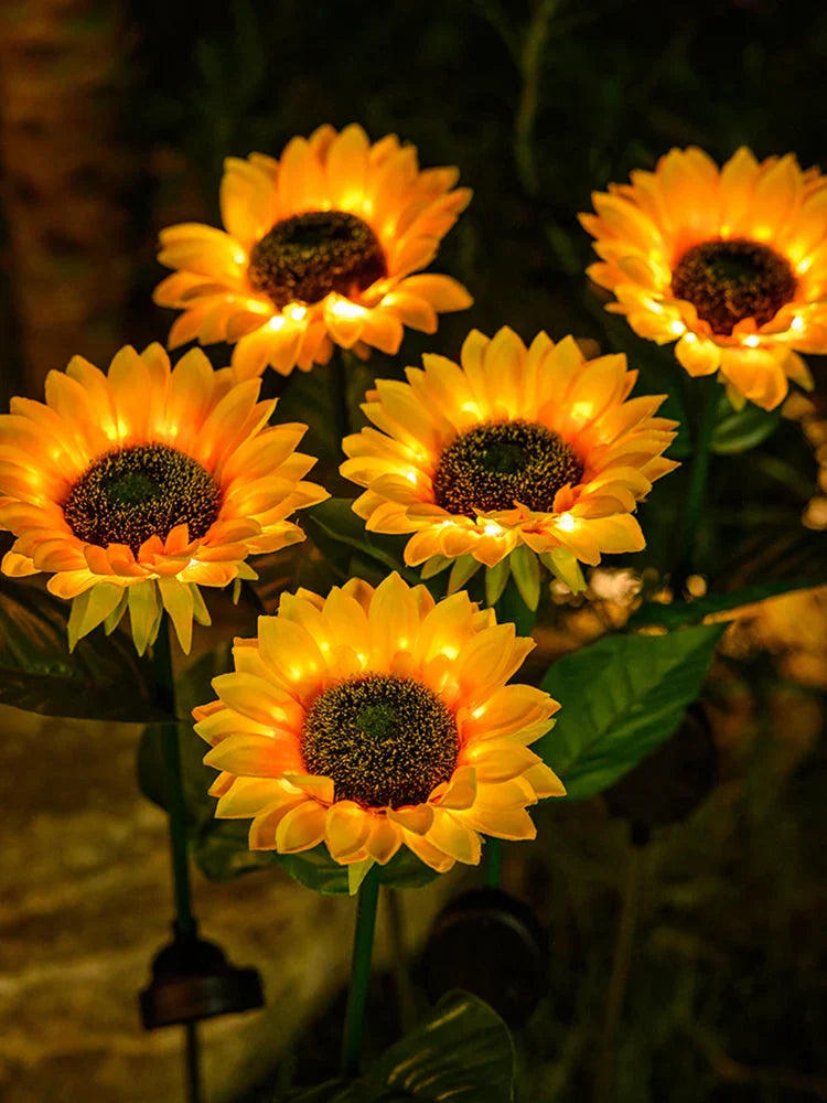 Waterproof Solar Sunflower Lamp for Garden & Patio