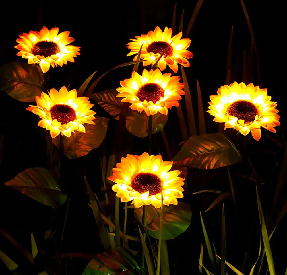 Waterproof Solar Sunflower Lamp for Garden & Patio