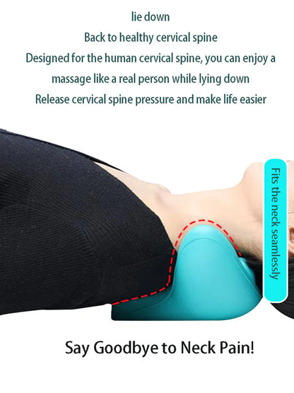 Neck And Shoulder Stretcher - Cervical Traction Cushion For Vertebral Alignment And Massage