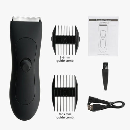 Men's Body Hair Trimmer And Women's Shaver With Bikini Attachment
