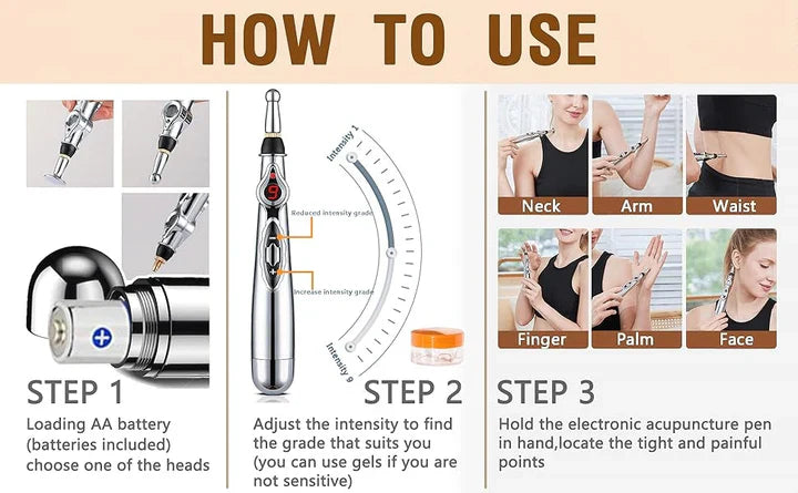 Electronic Acupuncture Pen | Meridian Massager For Pain Relief