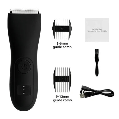 Men's Body Hair Trimmer And Women's Shaver With Bikini Attachment