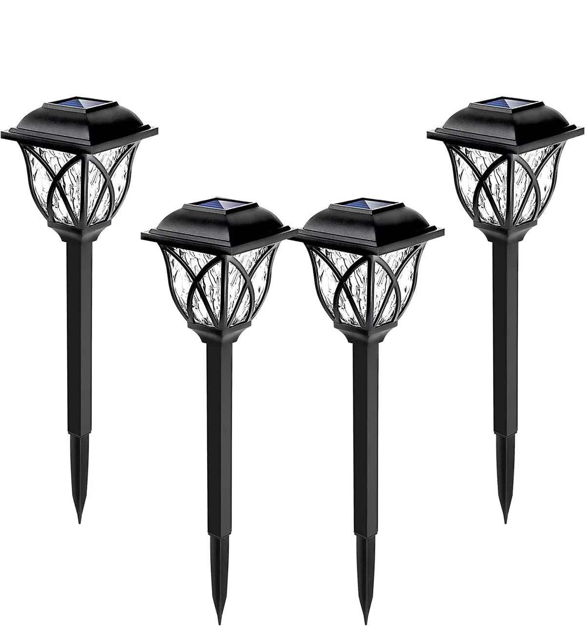 Solar Garden Lighting with Natural Charm - Elegant Lamps for Outdoors