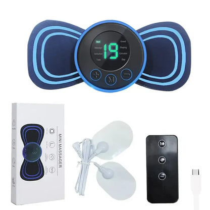 Portable Electric Neck Massager | With Pad & Remote Control For Targeted Relaxation