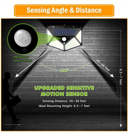 Versatile Solar Light - Weatherproof Led Outdoor Lamp With Motion Detector