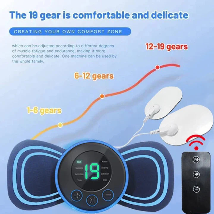 Portable Electric Neck Massager | With Pad & Remote Control For Targeted Relaxation