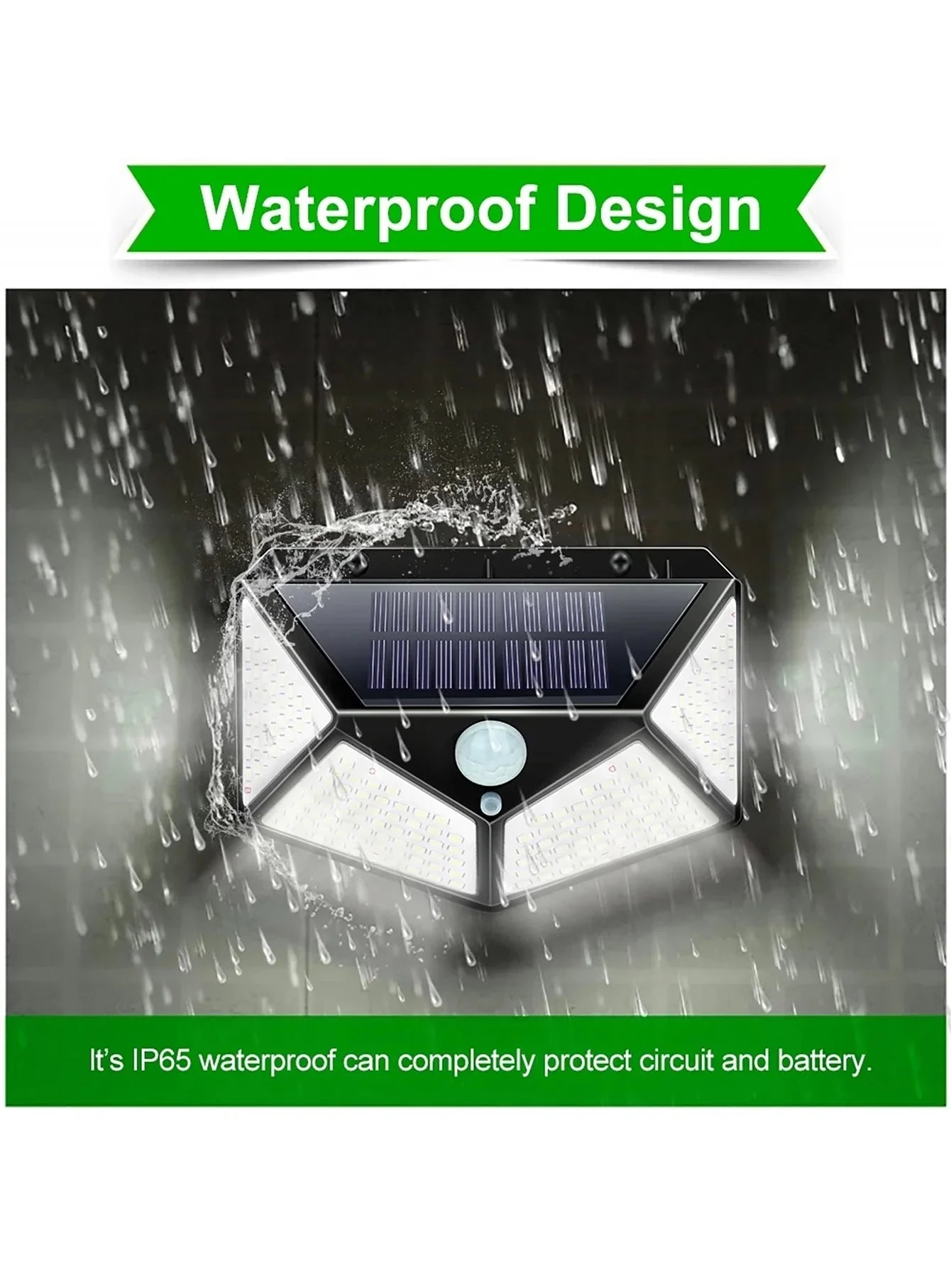 Versatile Solar Light - Weatherproof Led Outdoor Lamp With Motion Detector