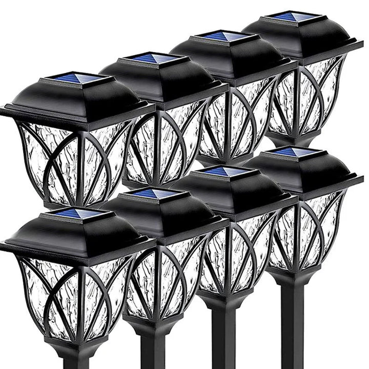 Solar Garden Lighting with Natural Charm - Elegant Lamps for Outdoors