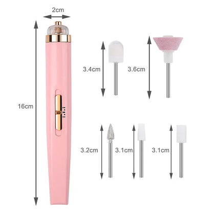 5-in-1 Electric Nail Care Device – Portable Manicure Tool With Led Light