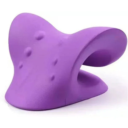 Neck And Shoulder Stretcher - Cervical Traction Cushion For Vertebral Alignment And Massage