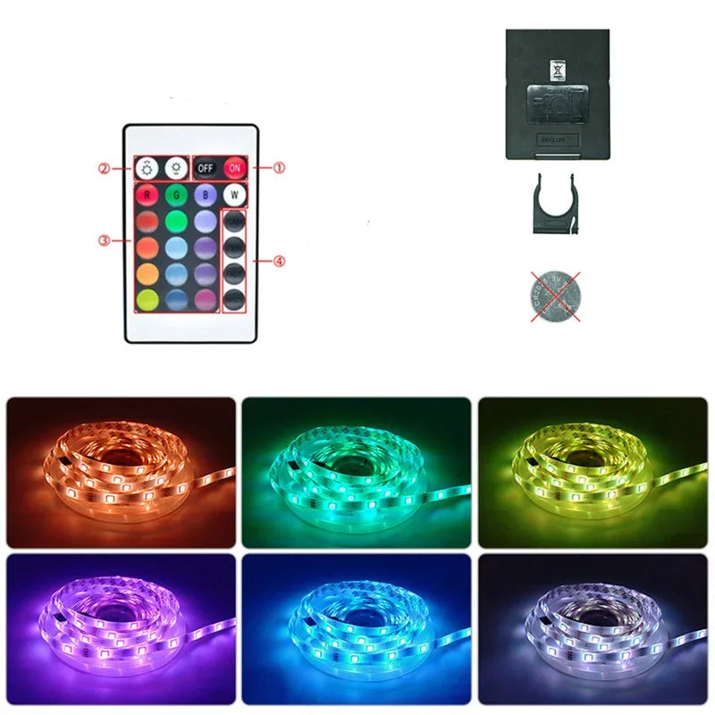 RGB LED Strip With USB Connection - Color Changing Light For Ambience And TV Backlighting