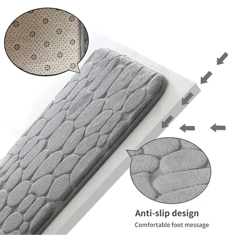 Memory Foam Non - Slip Bath Mat And Living Mat