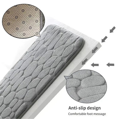 Memory Foam Non - Slip Bath Mat And Living Mat