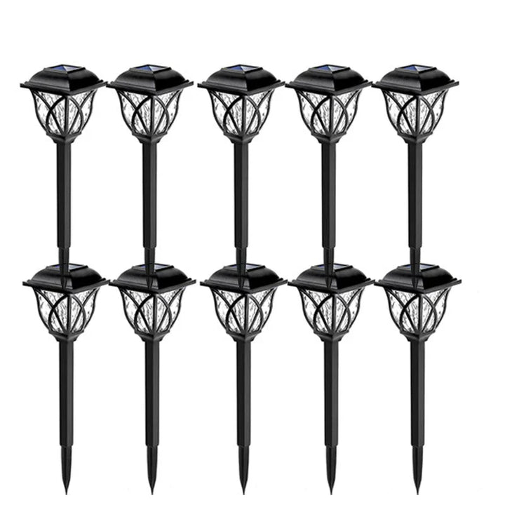 Solar Garden Lighting with Natural Charm - Elegant Lamps for Outdoors