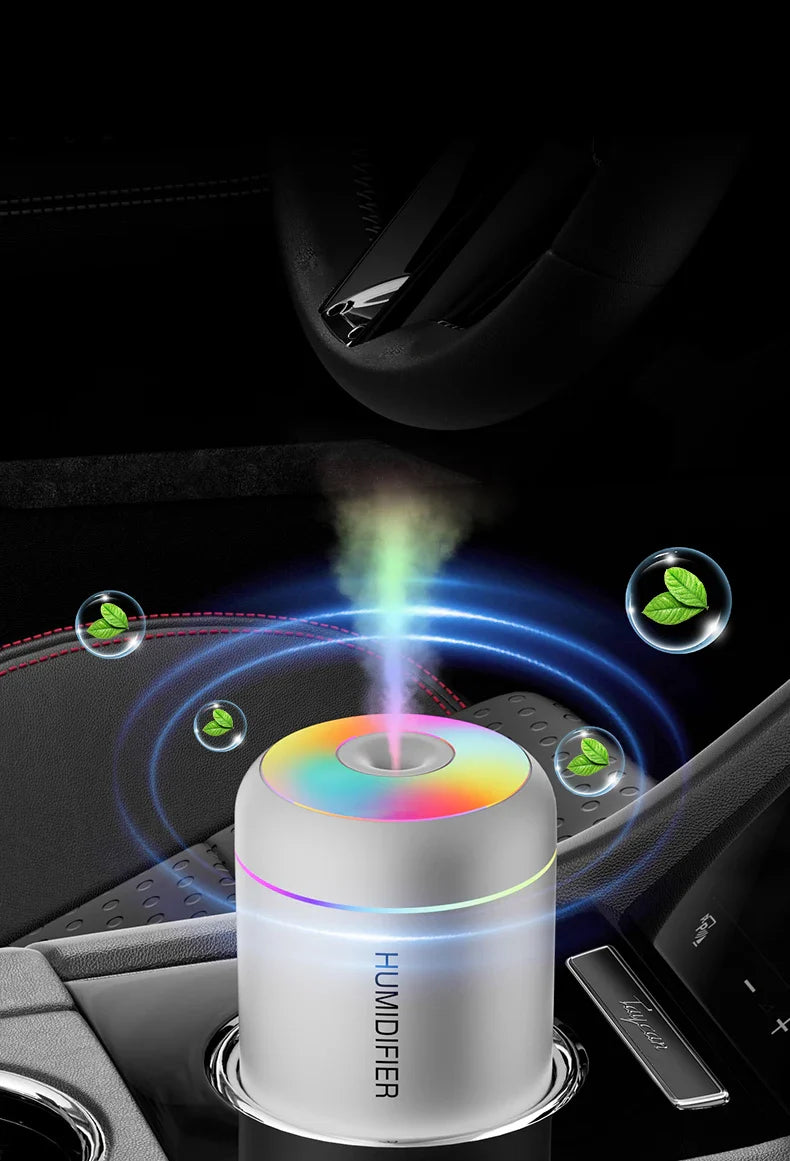Compact Humidifier With Aromatherapy USB Powered For Car And Bedroom