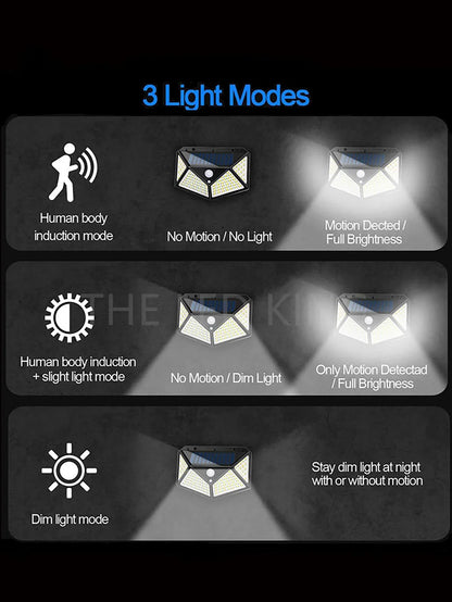 Versatile Solar Light - Weatherproof Led Outdoor Lamp With Motion Detector