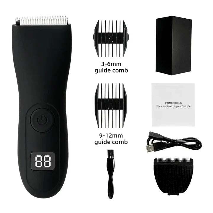 Men's Body Hair Trimmer And Women's Shaver With Bikini Attachment