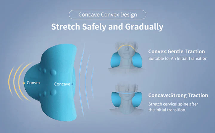 Neck And Shoulder Stretcher - Cervical Traction Cushion For Vertebral Alignment And Massage