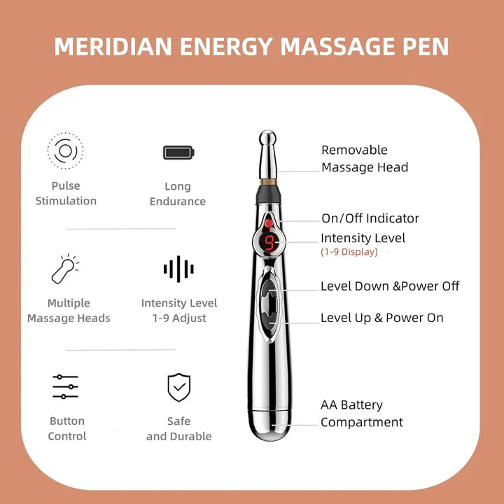 Electronic Acupuncture Pen | Meridian Massager For Pain Relief
