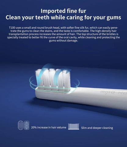 Electric Sonic Toothbrush - Waterproof and USB Rechargeable