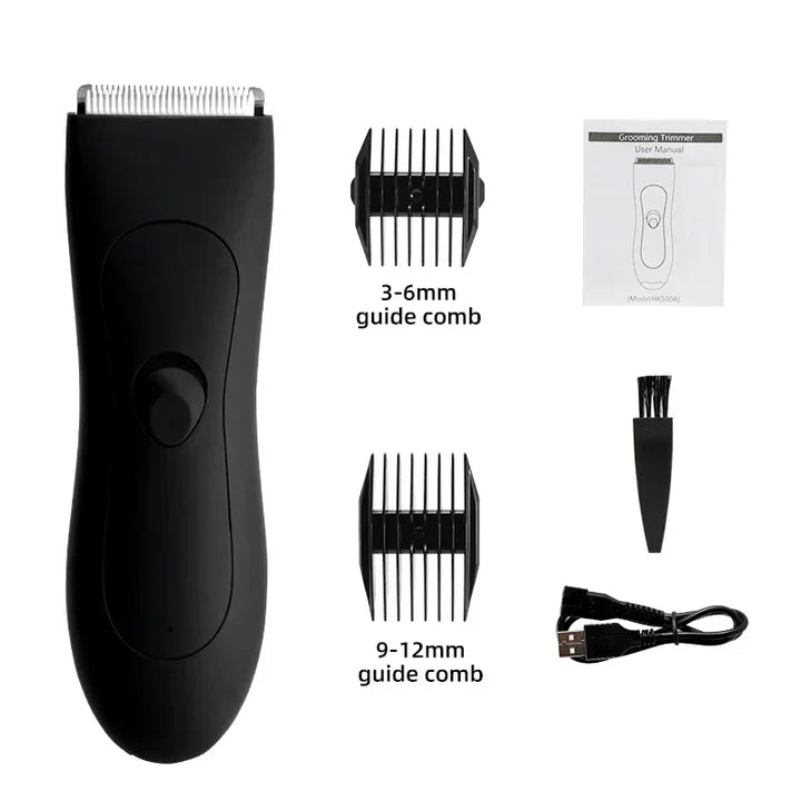 Men's Body Hair Trimmer And Women's Shaver With Bikini Attachment